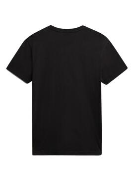T-Shirt Napapijri Ice Noire pour Homme