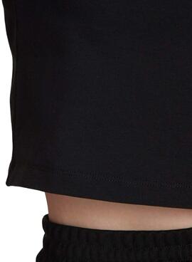 Top Crop Adidas Adicolor Noire Femme