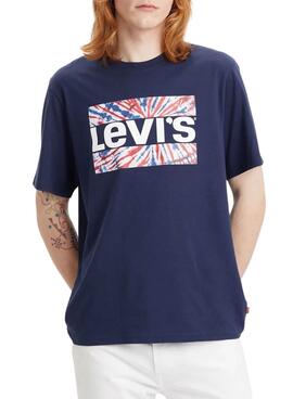 T-Shirt Levis Relaxed Fit Bleu Marine Unisexe