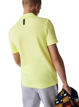 Polo Lacoste Slim Fit Jaune Homme