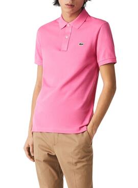 Polo Lacoste Slim Fit Rosa Homme