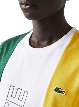 T-Shirt Lacoste Sport Tricolore pour Homme