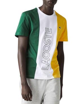 T-Shirt Lacoste Sport Tricolore pour Homme