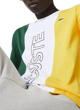 T-Shirt Lacoste Sport Tricolore pour Homme