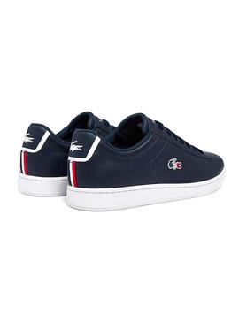 Baskets Lacoste Carnaby Evo Bleu Marine pour Homme