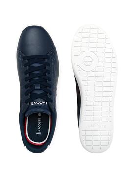 Baskets Lacoste Carnaby Evo Bleu Marine pour Homme