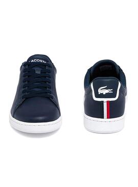 Baskets Lacoste Carnaby Evo Bleu Marine pour Homme