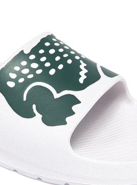 Flip Flops Lacoste Croco 2.0 Blancs pour Homme