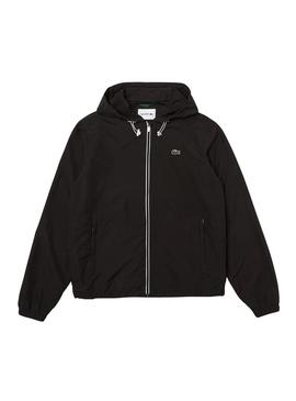 Veste Bomber Lacoste Noire pour Homme