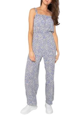 Jumpsuit Only Fuchsia Life Strap Estampado Bleu Femme