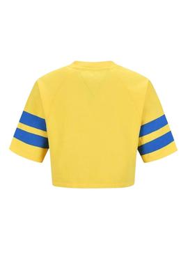 Sweat Tommy Jeans POP DROP Jaune pour Femme