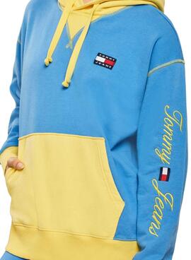Sweat Tommy Jeans POP DROP Bleu pour Femme