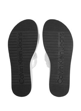 Sandales Calvin Klein Plateforma Blanc Femme