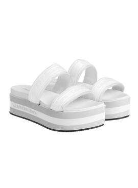 Sandales Calvin Klein Plateforma Blanc Femme