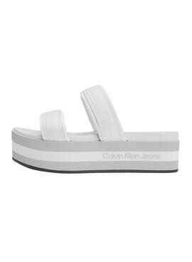 Sandales Calvin Klein Plateforma Blanc Femme