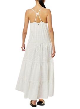 Robe Superdry Vintage Lace Cami Blanc Femme