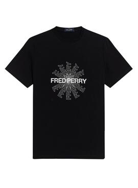 T-Shirt Fred Perry Graphic Noire pour Homme
