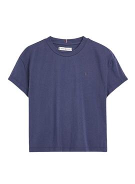 T-Shirt Tommy Hilfiger Distintivo  Bleu Marine Garçon