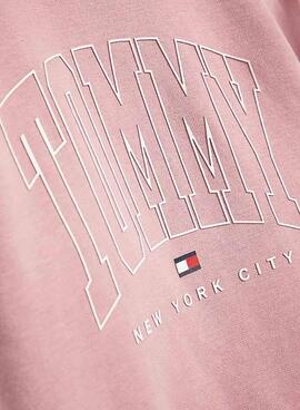 Sweat Tommy Hilfiger Bold Varsity Rose Garçon