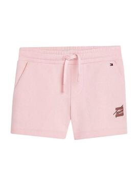 Short Tommy Hilfiger Sport Rose pour Fille