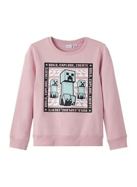 Sweat Name It Jassana Minecraft Rose Femme