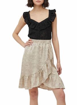 Top Vila Della Lace Noire pour Femme