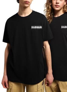 T-Shirt Napapijri Quintino Noire Femme et Homme