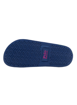 Flip Flops Polo Ralph Lauren Slide Tie Dye Blancs