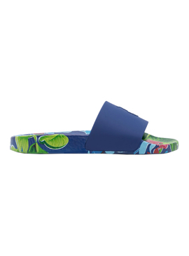 Flip Flops Polo Ralph Lauren Slide Tie Dye Blancs
