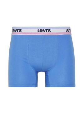 Box Gift 3 Boxer Levis Bleu pour Homme