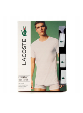 T-Shirts Lacoste 3 Pack Noire pour Homme