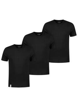 T-Shirts Lacoste 3 Pack Noire pour Homme