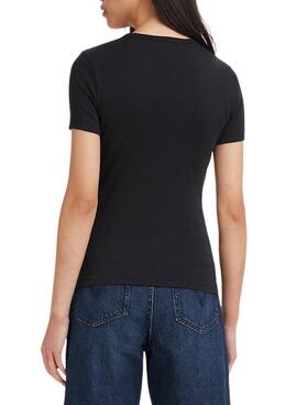 T-Shirt Levis Rib Baby Noire pour Femme