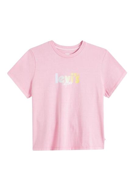 T shirt store levis femme rose