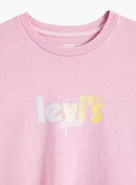 T-Shirt Levis Graphic Classic Rose pour Femme