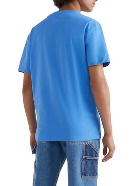 T-Shirt Tommy Jeans TJ Club Tennis Bleu Homme