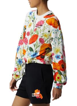 Sweat New Balance Essentials Super Bloom Print
