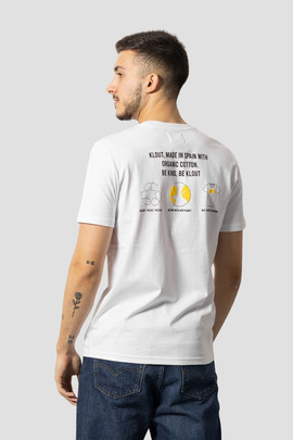 T-Shirt Klout Recycler Blanc pour Homme et Femme