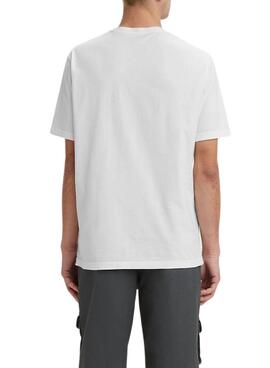 T-Shirt Levis Relaxed Tie Dye Blanc pour Homme