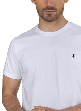 T-Shirt El Pulpo Basic Logo Blanc pour Homme