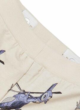 Pantalon Name It Kristian Helicopter Beige Garçon