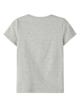 T-Shirt Name ItMinecraft Gris pour Fille