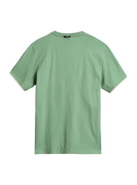 T-Shirt Napapijri S-Whale Vert pour Homme