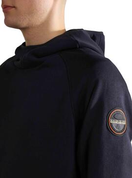 Sweat Napapijri B-Whale Marine pour Homme