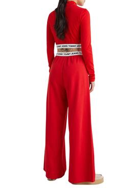 Pantalon Tommy Jeans Logo Rouge pour Femme
