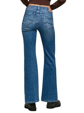 Jeans Pepe Jeans Willa Bleu pour Femme