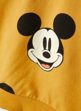 Sweat Name It Mickey Jaune pour Garçon