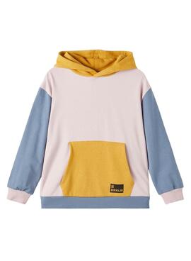 Sweat Name It Bloc de Couleur Rose pour Garçon