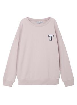 Sweat Name It College Rose pour Garçon