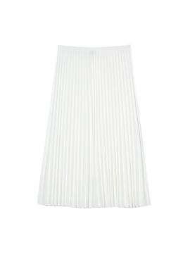 Jupe Lacoste JF8050 Plissé Blanc pour Femme